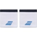  FROTKI NA RĘKĘ BABOLAT LOGO WRISTBAND WHITE/DRIVE BLUE 2SZT