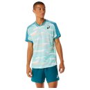 KOSZULKA ASICS MATCH GRAPHIC SS TOP MEN MISTY PINE