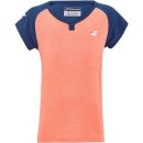  KOSZULKA BABOLAT PLAY CAP SLEEVE TOP GIRL FLUO STRIKE/ESTATE BLUE