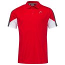 KOSZULKA HEAD CLUB TECH POLO SHIRT MEN 2022 RED