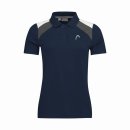  KOSZULKA HEAD CLUB TECH POLO SHIRT WOMEN 2022 DARK BLUE