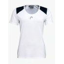  KOSZULKA HEAD CLUB TECH T-SHIRT GIRLS 2022 WHITE/NAVY