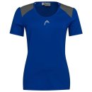  KOSZULKA HEAD CLUB TECH T-SHIRT WOMEN 2022 ROYAL BLUE