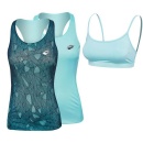  KOSZULKA LOTTO TWICE II TANK + BRA TURQUOISE WOMEN