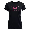 KOSZULKA UNDER ARMOUR SOLID LOGO ARCH SSC WOMEN BLACK