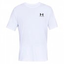  KOSZULKA UNDER ARMOUR SPORTSTYLE LEFT CHEST SS MEN WHITE 100
