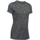  KOSZULKA UNDER ARMOUR TECH SSC TWIST WOMEN BLACK 001