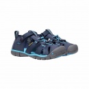 SANDAŁY KEEN SEACAMP II CNX YOUTH BLACK IRIS/VIVID BLUE