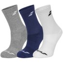 SKARPETY BABOLAT CREW SOCKS 3 PACK WH/EST BL/GR