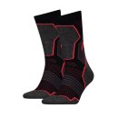  SKARPETY HEAD HIKING CREW SOCKS 2P BLACK/RED