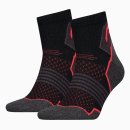  SKARPETY HEAD HIKING QUARTER SOCKS 2P BLACK/RED