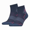  SKARPETY HEAD HIKING QUARTER SOCKS 2P PINK/BLUE
