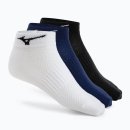  SKARPETY MIZUNO TRAINING MID SOCKS WHITE/BLACK/ESTATE BLUE 3P