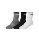  SKARPETY MIZUNO TRAINING SOCKS WHITE/BLACK/MELANGE 3P