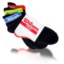  SKARPETY WILSON LOW CUT SOCKS BLACK MIX 3 PARY