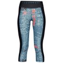  SPODNIE UNDER ARMOUR HG PRINT 3/4 LEGGINS WOMEN BLACK 003